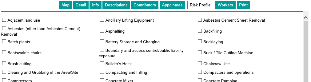 Basic Risk Assessment for Specification