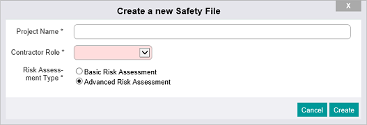 New Safety File Popup