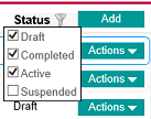 Project Status Filter