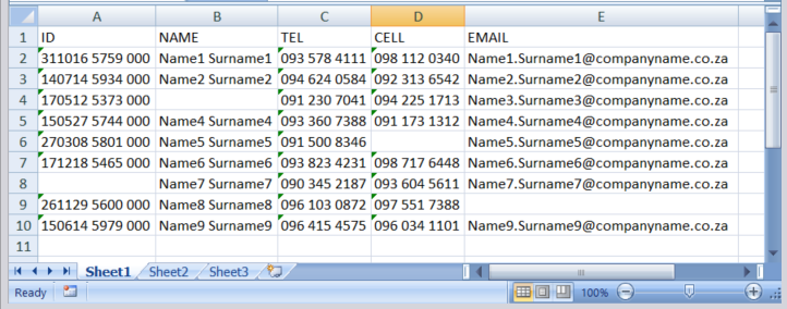 Worker Import Excel Example