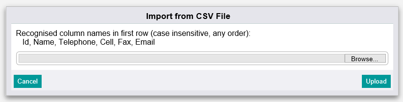 Worker Import popup